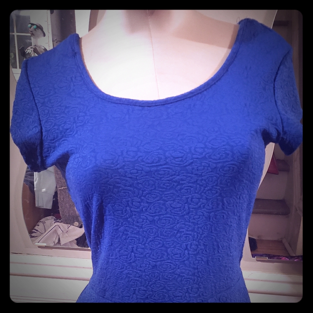 🍄2for30🍄Blue Open back pin up style dress